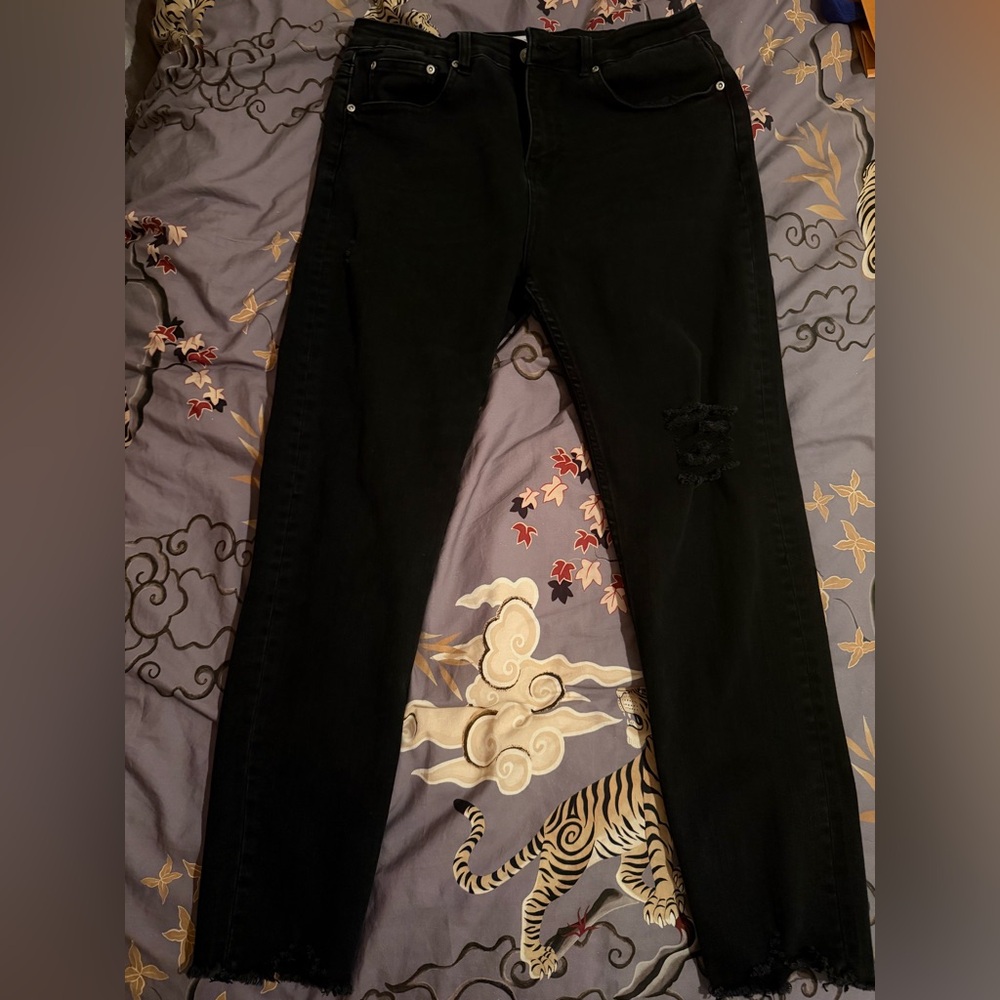 GREY LAB Black Skinny Jeans